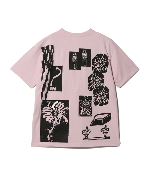 ESTNATION（エストネーション）の「ESTNATION / プリントTシャツ《ESTNATION EXCLUSIVE》（Tシャツ/カットソー・レディース・チャコールグレー/ホワイト/ピンク・FREE）」の7枚目の写真