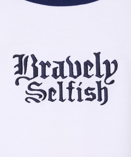 G.V.G.V.(ジーヴィージーヴィー)の「EMBROIDERY RINGER TEE(Tシャツ/カットソー・レディース・ネイビー/ベージュ/ホワイト・ONE SIZE)」の8枚目の写真