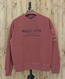 FADED MIL.POCKET CREWNECK SWEAT