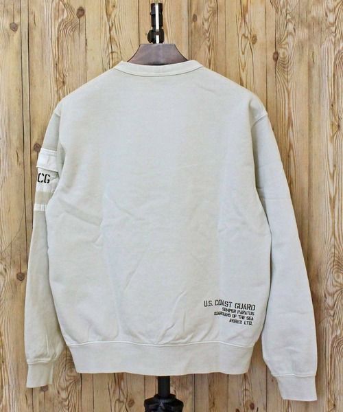 AVIREX(アヴィレックス)の「FADED MIL.POCKET CREWNECK SWEAT(スウェット・メンズ・チャコールグレー/ブルーグレー/ライトグレー/バーガンディー・M/XL/XXL/L)」の10枚目の写真