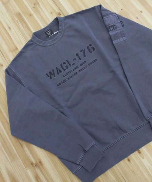 AVIREX(アヴィレックス)の「FADED MIL.POCKET CREWNECK SWEAT(スウェット・メンズ・チャコールグレー/ブルーグレー/ライトグレー/バーガンディー・M/XL/XXL/L)」の15枚目の写真