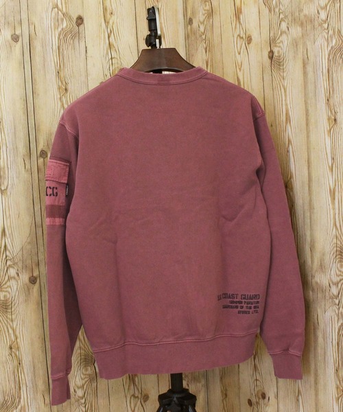 AVIREX(アヴィレックス)の「FADED MIL.POCKET CREWNECK SWEAT(スウェット・メンズ・チャコールグレー/ブルーグレー/ライトグレー/バーガンディー・M/XL/XXL/L)」の18枚目の写真