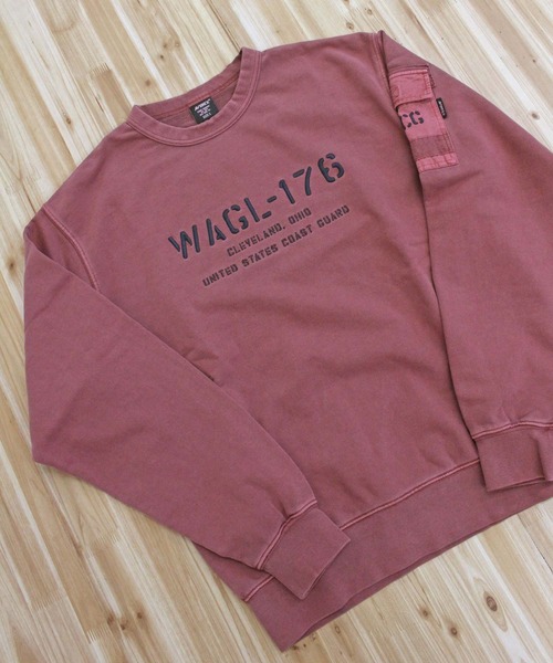 AVIREX(アヴィレックス)の「FADED MIL.POCKET CREWNECK SWEAT(スウェット・メンズ・チャコールグレー/ブルーグレー/ライトグレー/バーガンディー・M/XL/XXL/L)」の19枚目の写真