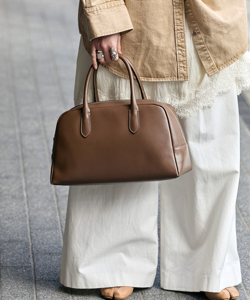 NOTHING WRITTEN（ナッシングリトゥン）の「【NOTHING WRITTEN/ナッシングリトゥン】CLASSIC GOLF BAG（ハンドバッグ・レディース・ブラウン系その他/ブラック・FREE）」の14枚目の写真