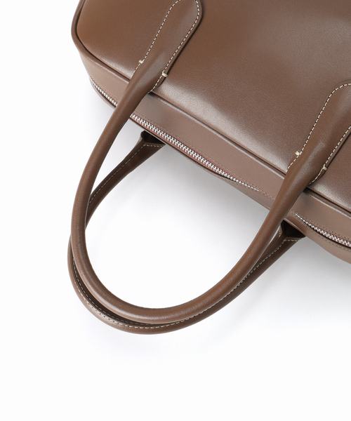 NOTHING WRITTEN（ナッシングリトゥン）の「【NOTHING WRITTEN/ナッシングリトゥン】CLASSIC GOLF BAG（ハンドバッグ・レディース・ブラウン系その他/ブラック・FREE）」の3枚目の写真