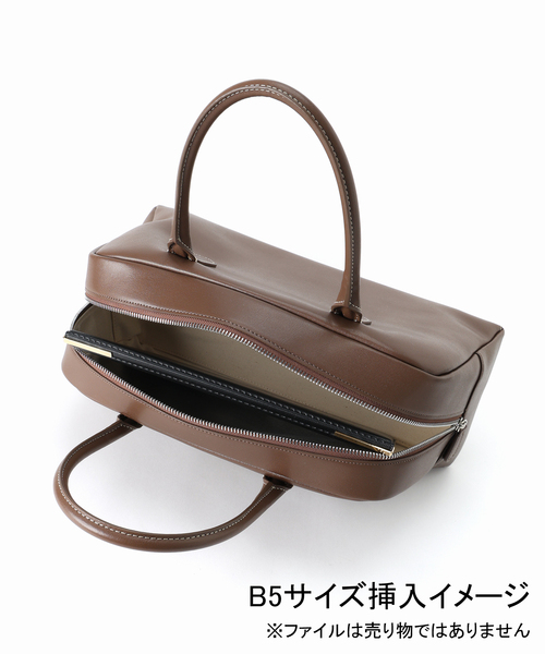 NOTHING WRITTEN（ナッシングリトゥン）の「【NOTHING WRITTEN/ナッシングリトゥン】CLASSIC GOLF BAG（ハンドバッグ・レディース・ブラウン系その他/ブラック・FREE）」の5枚目の写真