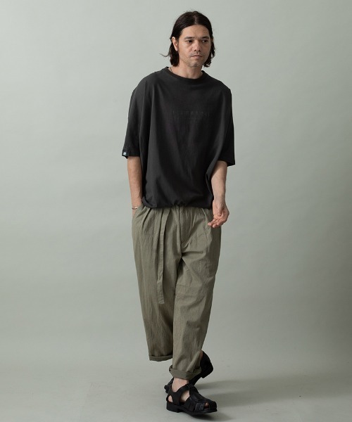 EGO TRIPPING(エゴトリッピング)の「mt10248- KITE TEE frocky フロッキープリントTシャツ(666653)(Tシャツ/カットソー・メンズ・杢グレー/ブラック/ホワイト/チャコール・48/46)」の7枚目の写真