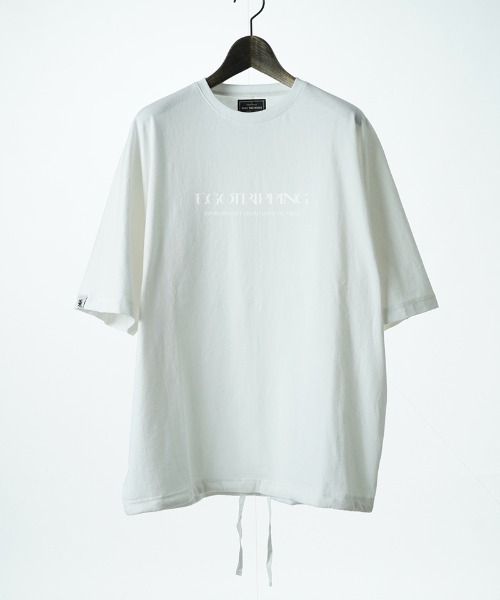 EGO TRIPPING(エゴトリッピング)の「mt10248- KITE TEE frocky フロッキープリントTシャツ(666653)(Tシャツ/カットソー・メンズ・杢グレー/ブラック/ホワイト/チャコール・48/46)」の11枚目の写真