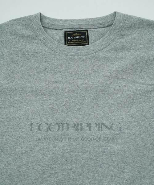 EGO TRIPPING(エゴトリッピング)の「mt10248- KITE TEE frocky フロッキープリントTシャツ(666653)(Tシャツ/カットソー・メンズ・杢グレー/ブラック/ホワイト/チャコール・48/46)」の18枚目の写真