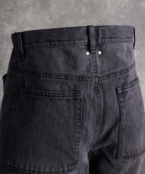 ADRER（アドラー）の「Super Wide Balloon Pants / スーパーワイド バルーンパンツ（デニムパンツ・メンズ・ブラック系1・S/XS/L/M）」の16枚目の写真