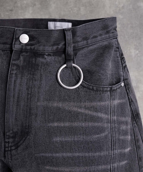 ADRER（アドラー）の「Super Wide Balloon Pants / スーパーワイド バルーンパンツ（デニムパンツ・メンズ・ブラック系1・S/XS/L/M）」の17枚目の写真