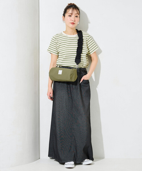 FREAK'S STORE（フリークスストア）の「限定展開　FREAK'S STORE クシュクシュ ショルダー 楕円 バッグ（ショルダーバッグ・レディース・オリーブ/ブラック/ベージュ・ONE SIZE）」の7枚目の写真