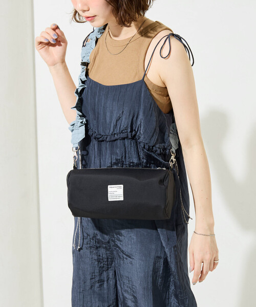 FREAK'S STORE（フリークスストア）の「限定展開　FREAK'S STORE クシュクシュ ショルダー 楕円 バッグ（ショルダーバッグ・レディース・オリーブ/ブラック/ベージュ・ONE SIZE）」の8枚目の写真