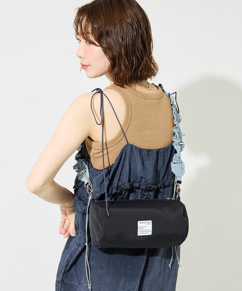 FREAK'S STORE（フリークスストア）の「限定展開　FREAK'S STORE クシュクシュ ショルダー 楕円 バッグ（ショルダーバッグ・レディース・オリーブ/ブラック/ベージュ・ONE SIZE）」の10枚目の写真