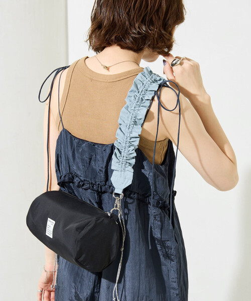 FREAK'S STORE（フリークスストア）の「限定展開　FREAK'S STORE クシュクシュ ショルダー 楕円 バッグ（ショルダーバッグ・レディース・オリーブ/ブラック/ベージュ・ONE SIZE）」の11枚目の写真