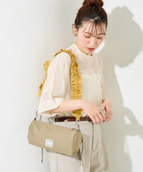 FREAK'S STORE（フリークスストア）の「限定展開　FREAK'S STORE クシュクシュ ショルダー 楕円 バッグ（ショルダーバッグ・レディース・オリーブ/ブラック/ベージュ・ONE SIZE）」の17枚目の写真