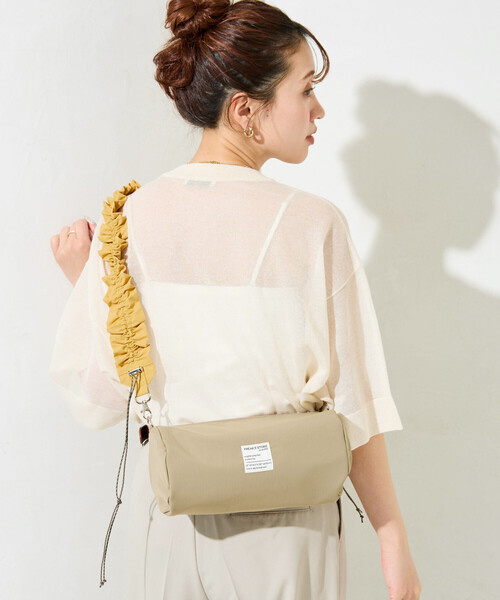 FREAK'S STORE（フリークスストア）の「限定展開　FREAK'S STORE クシュクシュ ショルダー 楕円 バッグ（ショルダーバッグ・レディース・オリーブ/ブラック/ベージュ・ONE SIZE）」の20枚目の写真