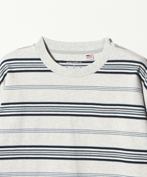 A DAY IN THE LIFE UNITED ARROWS(アデイインザライフユナイテッドアローズ)の「USAコットン ボーダー リラックスカットソー<A DAY IN THE LIFE>(Tシャツ/カットソー・メンズ・ライトグレー/ブラック・M/L)」の18枚目の写真
