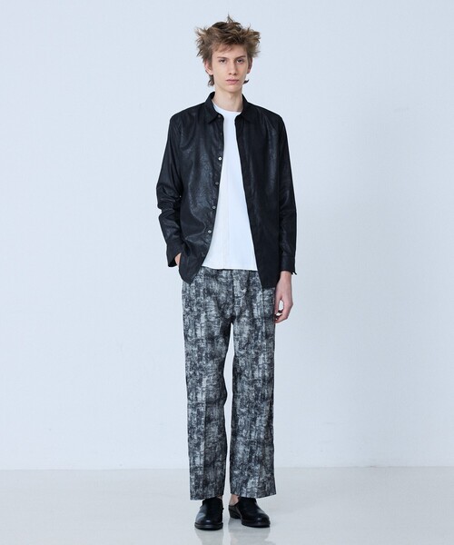 5351 POUR LES HOMMES（ゴーサンゴーイチプールオム）の「【総柄】ダンカリージャガード ワイド テーパード パンツ（その他パンツ・メンズ・ブラック/インディゴブルー・44/50/48/46）」の12枚目の写真