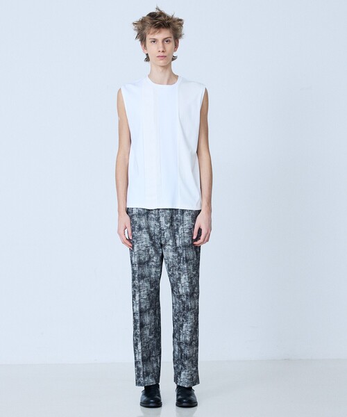 5351 POUR LES HOMMES（ゴーサンゴーイチプールオム）の「【総柄】ダンカリージャガード ワイド テーパード パンツ（その他パンツ・メンズ・ブラック/インディゴブルー・44/50/48/46）」の13枚目の写真