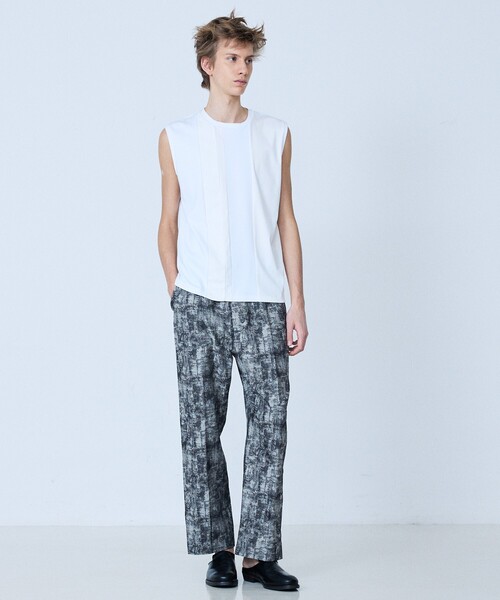 5351 POUR LES HOMMES（ゴーサンゴーイチプールオム）の「【総柄】ダンカリージャガード ワイド テーパード パンツ（その他パンツ・メンズ・ブラック/インディゴブルー・44/50/48/46）」の14枚目の写真