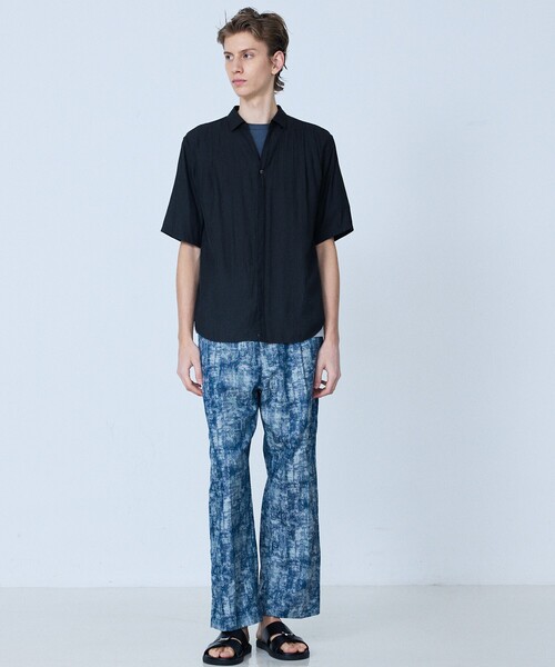 5351 POUR LES HOMMES（ゴーサンゴーイチプールオム）の「【総柄】ダンカリージャガード ワイド テーパード パンツ（その他パンツ・メンズ・ブラック/インディゴブルー・44/50/48/46）」の22枚目の写真