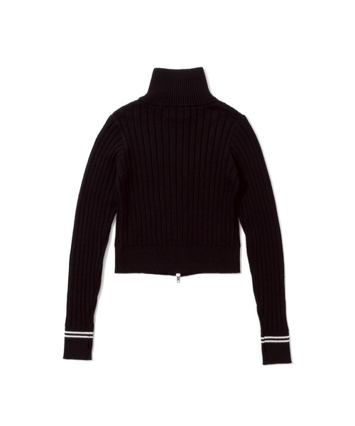 codegraphy（コードグラフィー）の「Drivers Neck Buttan Zip Knit（ニット/セーター・レディース・スカイブルー/White/Black・フリー）」の8枚目の写真