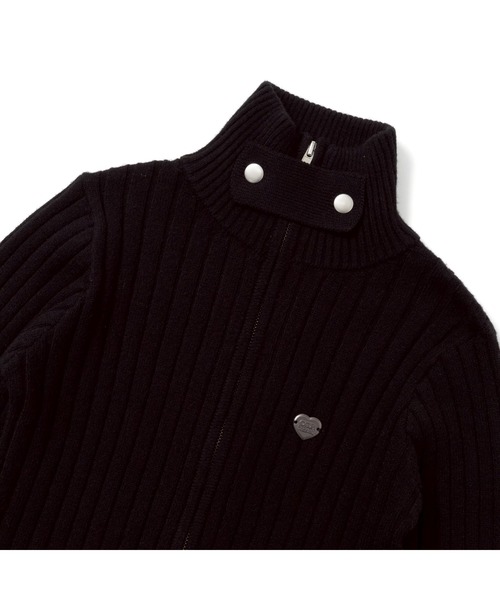 codegraphy（コードグラフィー）の「Drivers Neck Buttan Zip Knit（ニット/セーター・レディース・スカイブルー/White/Black・フリー）」の7枚目の写真