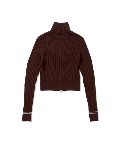 codegraphy（コードグラフィー）の「Drivers Neck Buttan Zip Knit（ニット/セーター・レディース・スカイブルー/White/Black・フリー）」の10枚目の写真