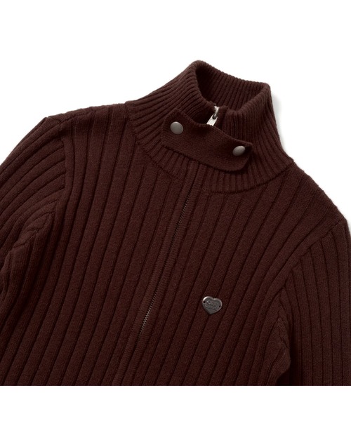 codegraphy（コードグラフィー）の「Drivers Neck Buttan Zip Knit（ニット/セーター・レディース・スカイブルー/White/Black・フリー）」の9枚目の写真