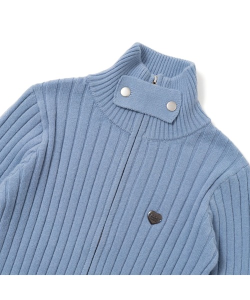 codegraphy（コードグラフィー）の「Drivers Neck Buttan Zip Knit（ニット/セーター・レディース・スカイブルー/White/Black・フリー）」の11枚目の写真
