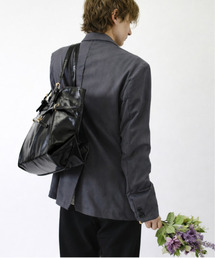 neos（ネオス）の「【neos】フェイクレザー ベルトデザイン トートバッグ メンズ レディース 大容量 A4対応（トートバッグ）」