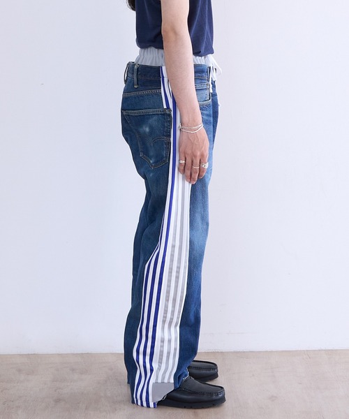 DISCOVERED(ディスカバード)の「DISCOVERED "newsed" Docking Layered Track Denim Pants(デニムパンツ・メンズ・その他2/その他1・FREE)」の10枚目の写真