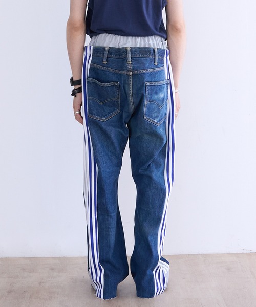 DISCOVERED(ディスカバード)の「DISCOVERED "newsed" Docking Layered Track Denim Pants(デニムパンツ・メンズ・その他2/その他1・FREE)」の11枚目の写真