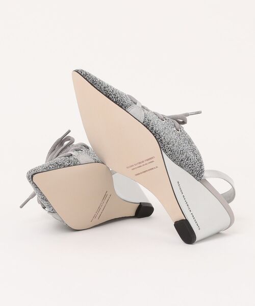 Scrap Book（スクラップブック）の「【MAISON MAVERICK PRESENTS】Knit Lace-Up Sneaker Wedges（パンプス・レディース・ベージュ/ブラック/シルバー・L/M）」の4枚目の写真