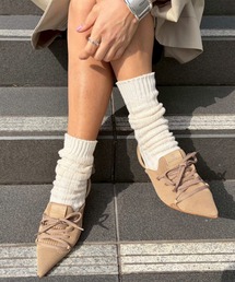 Scrap Book | 【MAISON MAVERICK PRESENTS】Knit Lace-Up Sneaker Wedges(パンプス)