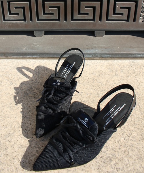 Scrap Book（スクラップブック）の「【MAISON MAVERICK PRESENTS】Knit Lace-Up Sneaker Wedges（パンプス・レディース・ベージュ/ブラック/シルバー・L/M）」の16枚目の写真
