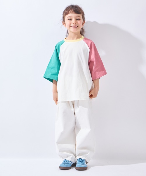 ever closet(エバークローゼット)の「はくだけ今っぽい コクーンデニムパンツ(デニムパンツ・キッズ・ブルー/グレー/ホワイト/サックスブルー・90cm/100cm/110cm/120cm/130cm/140cm/150cm)」の8枚目の写真