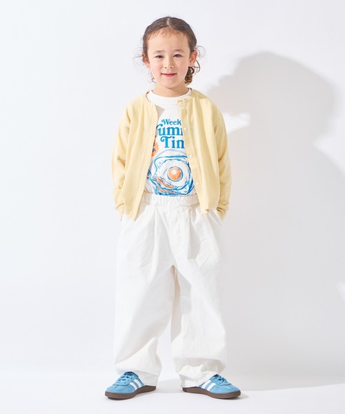 ever closet(エバークローゼット)の「はくだけ今っぽい コクーンデニムパンツ(デニムパンツ・キッズ・ブルー/グレー/ホワイト/サックスブルー・90cm/100cm/110cm/120cm/130cm/140cm/150cm)」の7枚目の写真