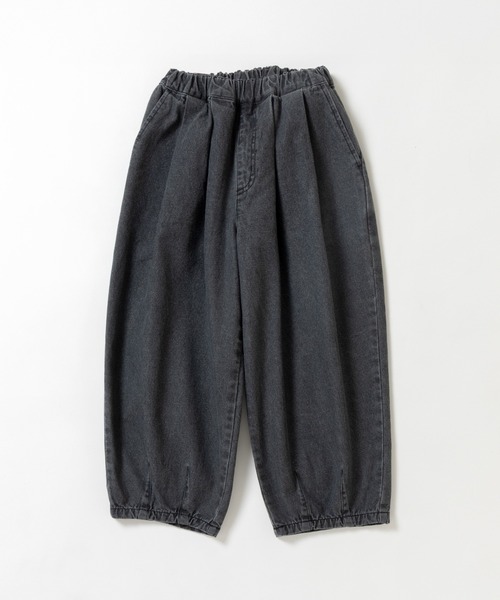 ever closet(エバークローゼット)の「はくだけ今っぽい コクーンデニムパンツ(デニムパンツ・キッズ・ブルー/グレー/ホワイト/サックスブルー・90cm/100cm/110cm/120cm/130cm/140cm/150cm)」の15枚目の写真