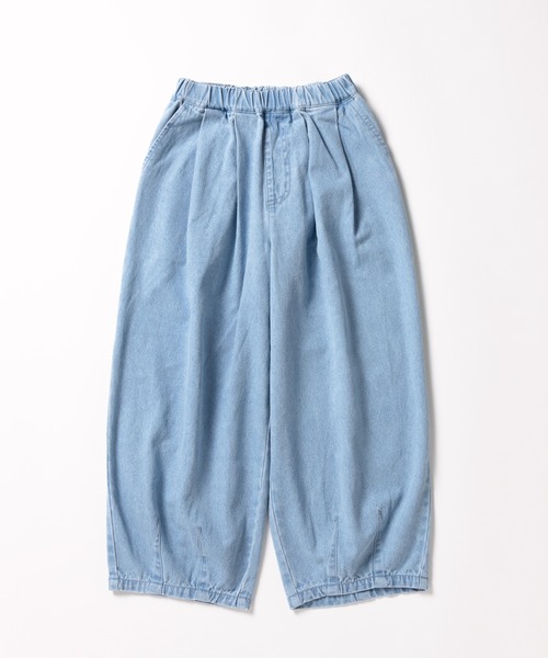 ever closet(エバークローゼット)の「はくだけ今っぽい コクーンデニムパンツ(デニムパンツ・キッズ・ブルー/グレー/ホワイト/サックスブルー・90cm/100cm/110cm/120cm/130cm/140cm/150cm)」の5枚目の写真