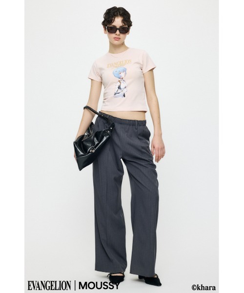 MOUSSY(マウジー)の「EVA REI Tシャツ(Tシャツ/カットソー・レディース・ピンク/ネイビー・1/2)」の5枚目の写真
