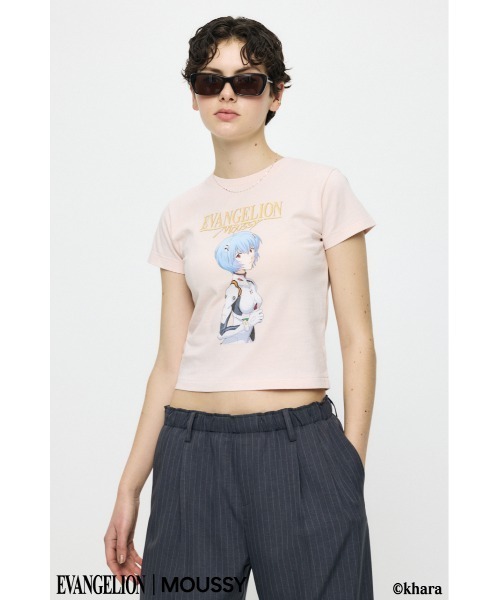 MOUSSY(マウジー)の「EVA REI Tシャツ(Tシャツ/カットソー・レディース・ピンク/ネイビー・1/2)」の7枚目の写真