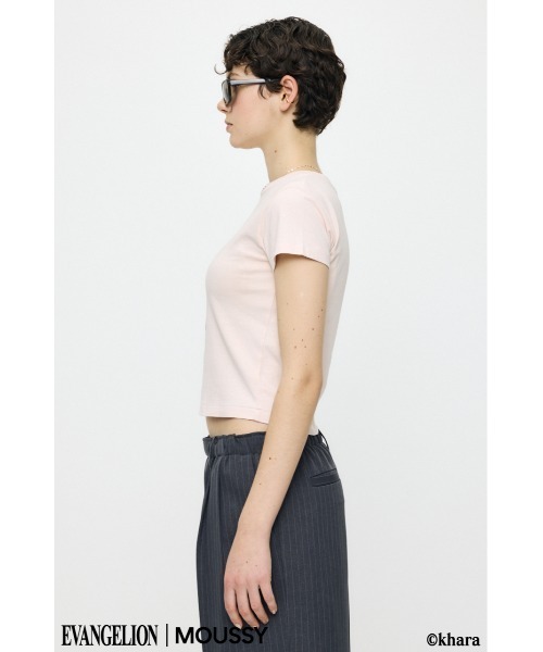 MOUSSY(マウジー)の「EVA REI Tシャツ(Tシャツ/カットソー・レディース・ピンク/ネイビー・1/2)」の8枚目の写真