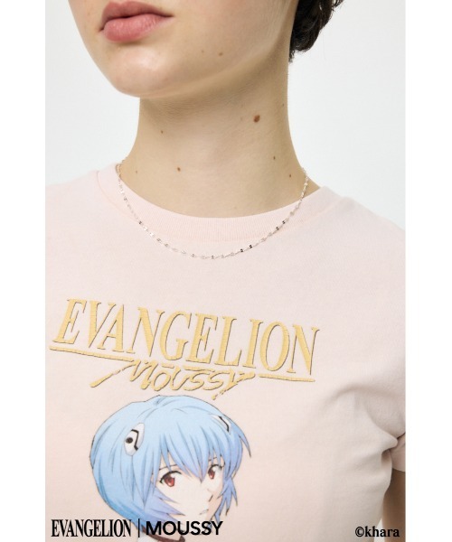 MOUSSY(マウジー)の「EVA REI Tシャツ(Tシャツ/カットソー・レディース・ピンク/ネイビー・1/2)」の11枚目の写真