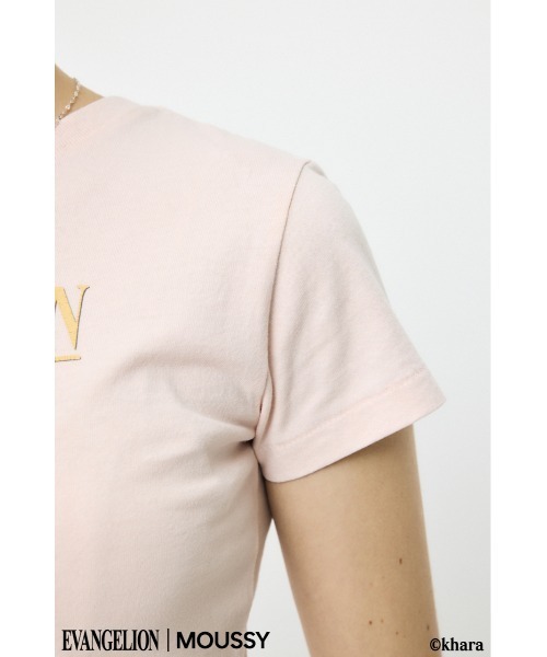 MOUSSY(マウジー)の「EVA REI Tシャツ(Tシャツ/カットソー・レディース・ピンク/ネイビー・1/2)」の12枚目の写真