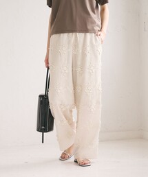 BEAUTY&YOUTH UNITED ARROWS | セルロースナイロン エンブロイダリー イージーパンツ(その他パンツ)
