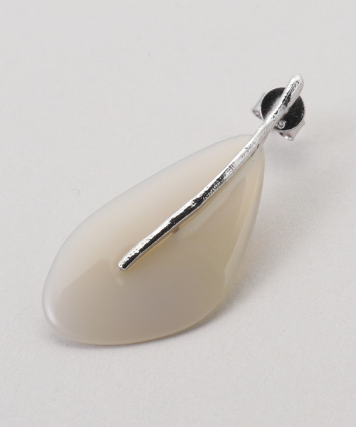 FRAMeWORK（フレームワーク）の「ABOAB/アボアブ ストーンリーフ ピアス（ピアス（両耳用）・レディース・グリーン/ライトグレー・FREE）」の8枚目の写真