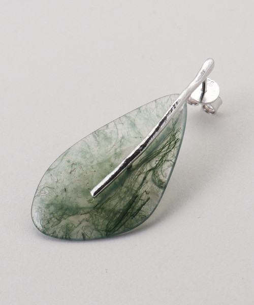 FRAMeWORK（フレームワーク）の「ABOAB/アボアブ ストーンリーフ ピアス（ピアス（両耳用）・レディース・グリーン/ライトグレー・FREE）」の9枚目の写真