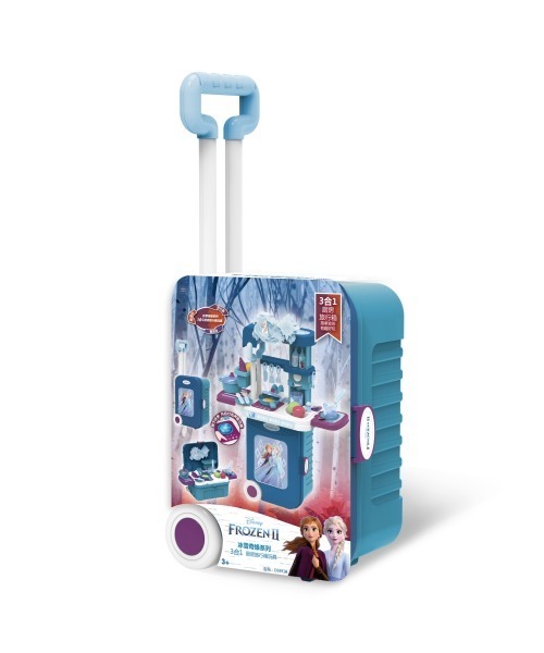 Disney（ディズニー）の「アナトユキノジョオウ　キッチンニヘンシン！　コロコロハコベルスーツケース（おもちゃ・キッズ・マルチ・FREE）」の3枚目の写真